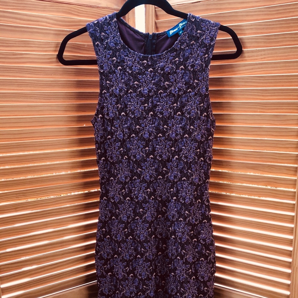 DRESS BISOU BISOU. SIZE M BROWN WITH PINK